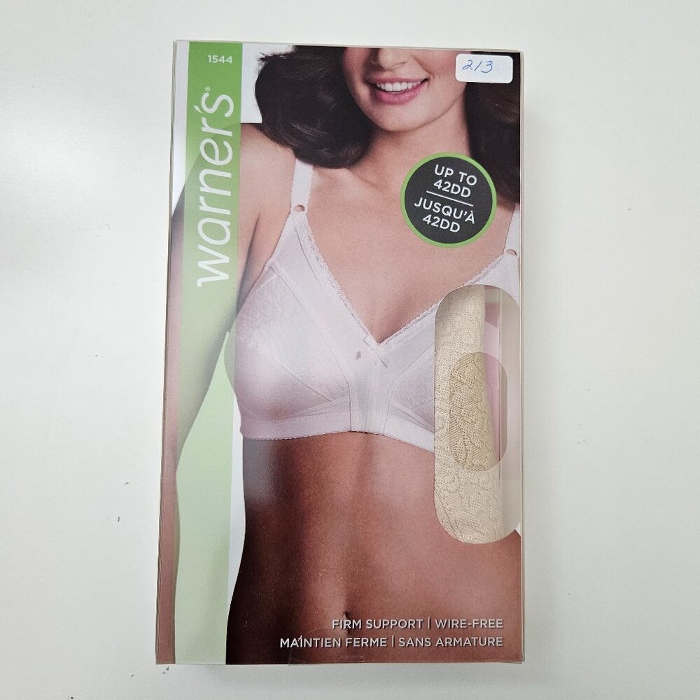 213. Warner's firm support wire free bra. NWT